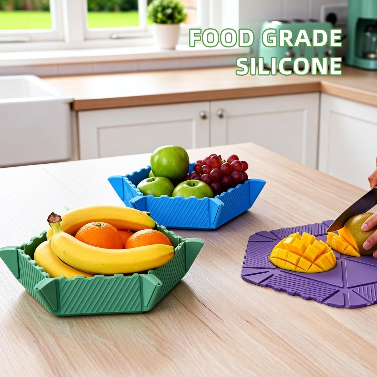 5-Piece Collapsible Silicone Food Storage Set
