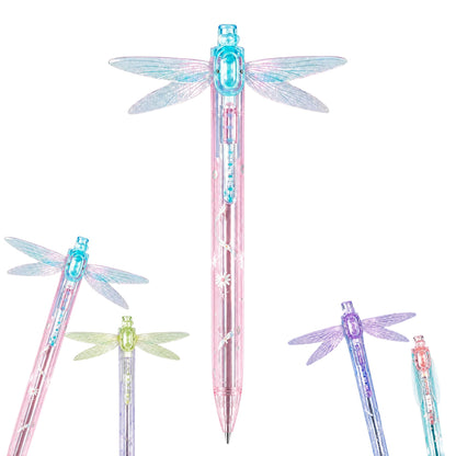 Gleaming Wings Dragonfly Pen, Dragonfly Ballpoint Pen with Moving Wings
