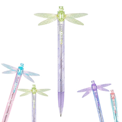 Gleaming Wings Dragonfly Pen, Dragonfly Ballpoint Pen with Moving Wings