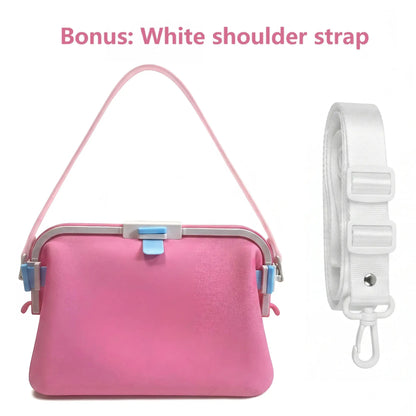 Waterproof Silicone Tote Bag, Leakproof Reusable HandheldStorage Bag Washable for Beach Hiking Camping Travel