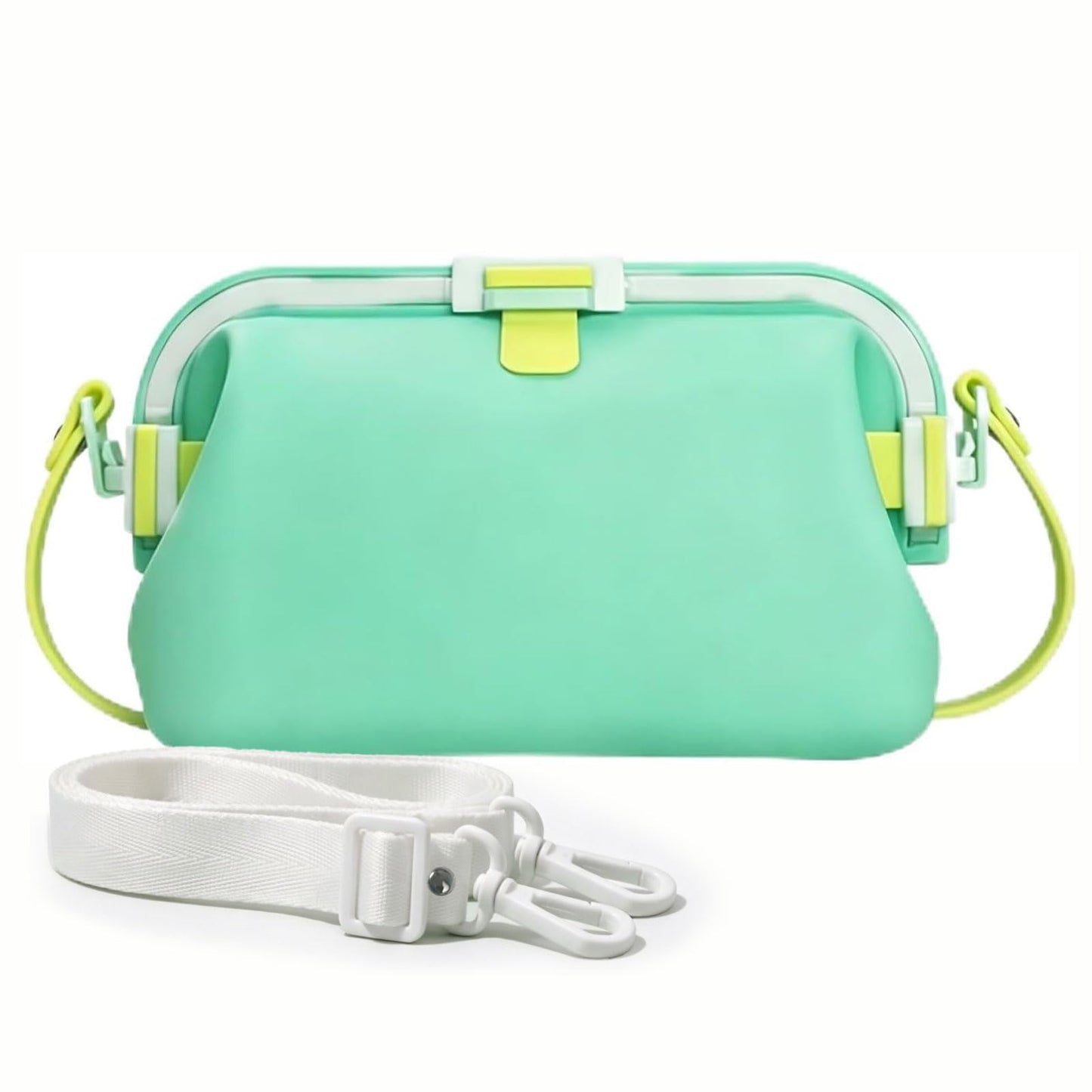 Waterproof Silicone Tote Bag, Leakproof Reusable HandheldStorage Bag Washable for Beach Hiking Camping Travel