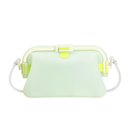 Waterproof Silicone Tote Bag, Leakproof Reusable HandheldStorage Bag Washable for Beach Hiking Camping Travel