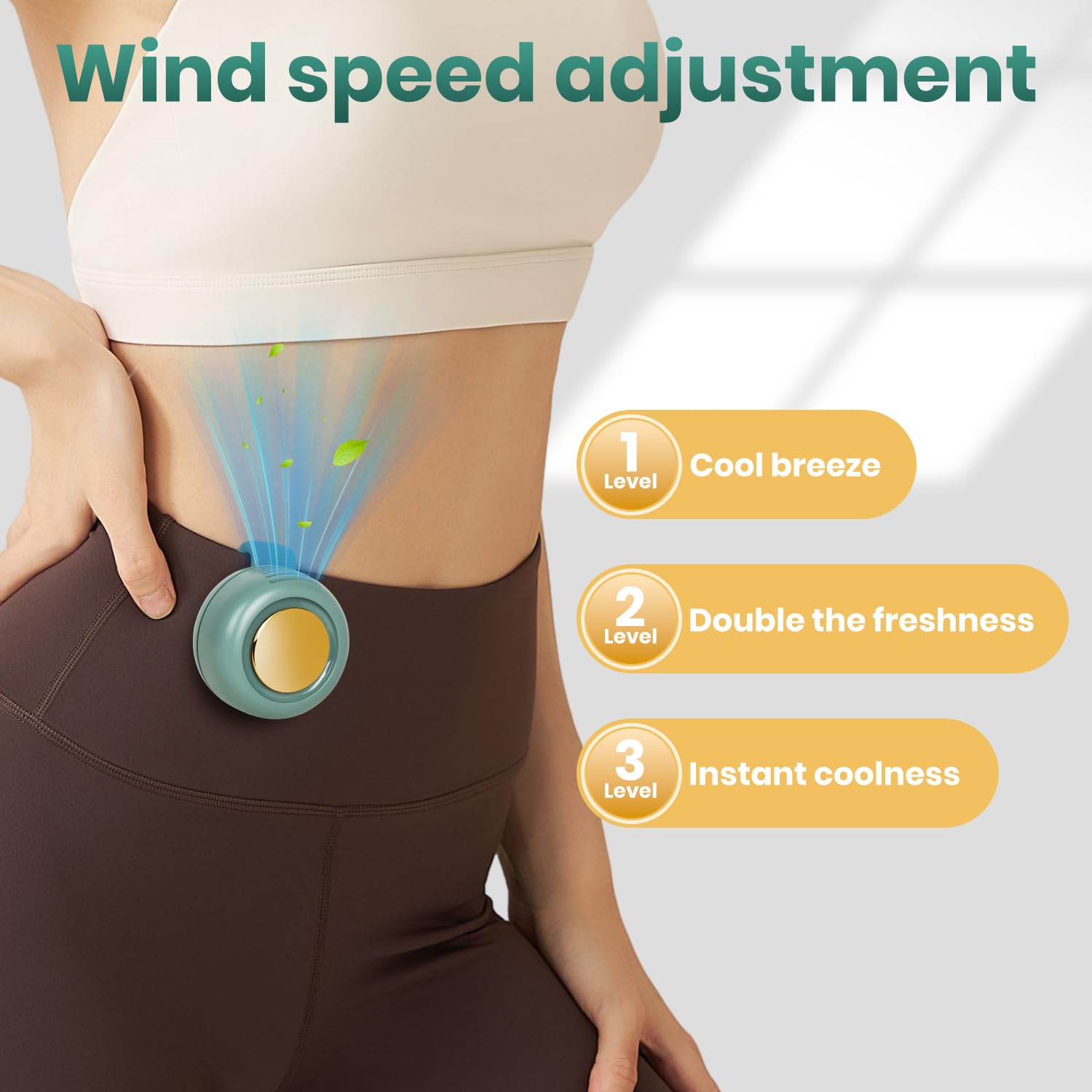 Portable Handheld Neck Clip Mini Fan